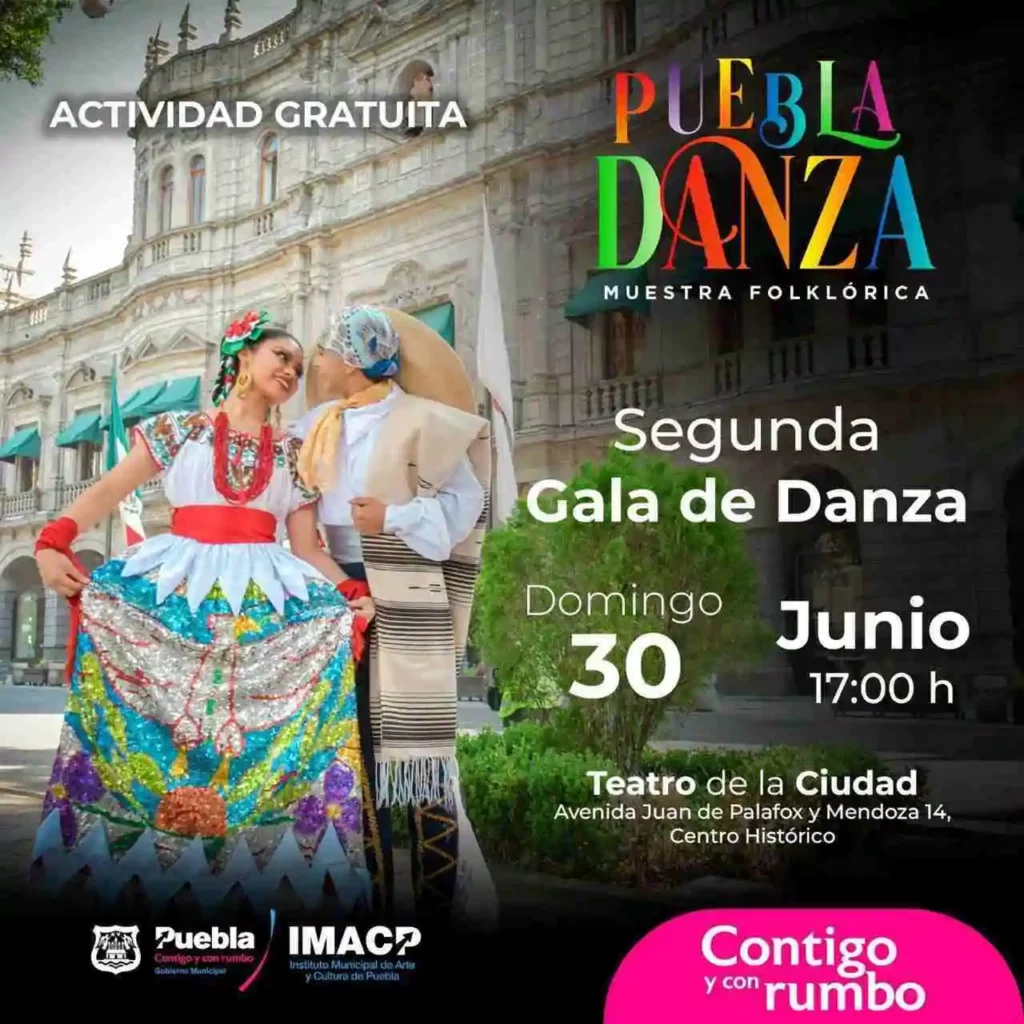 ¡No te pierdas 'Puebla Danza'!, muestra folklórica, invita el Ayuntamiento