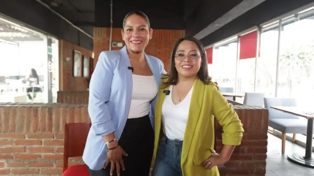 Lupita Cuautle y Elvia Cruz en entrevista