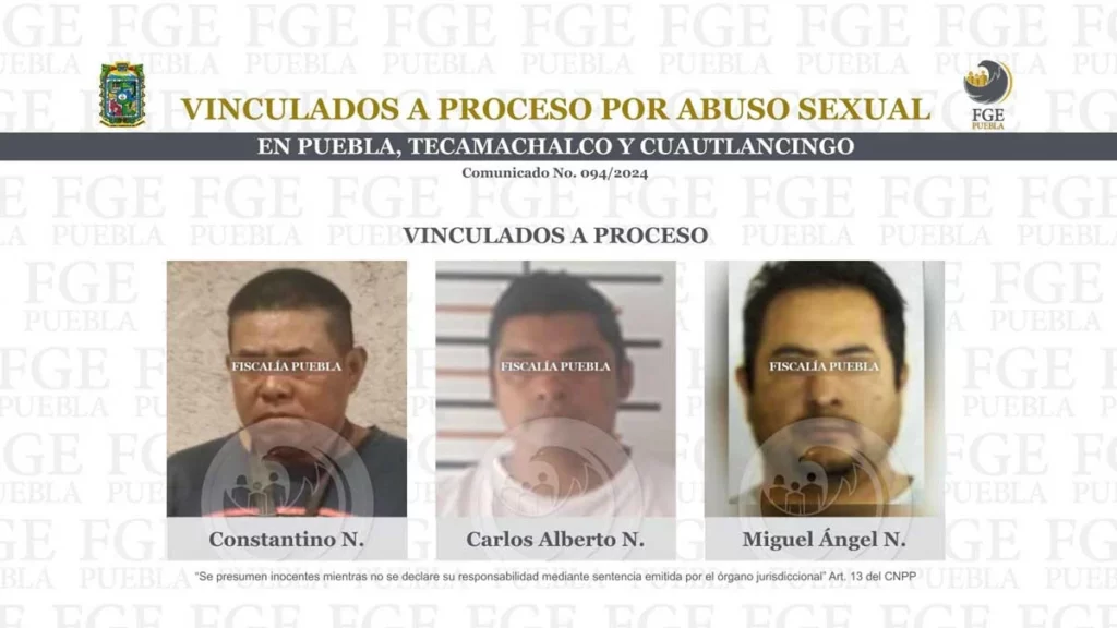 Denuncian a tres abusadores sexuales en Puebla pero dejan libres a dos