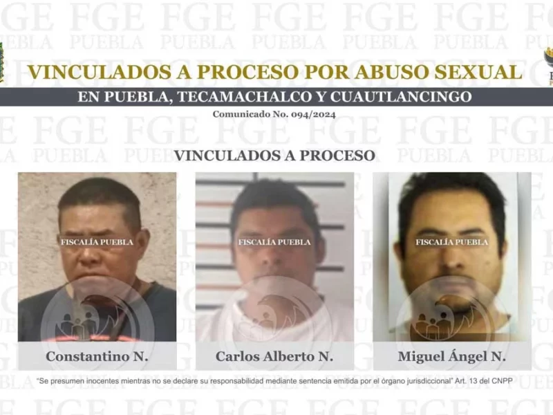 Denuncian a tres abusadores sexuales en Puebla pero dejan libres a dos