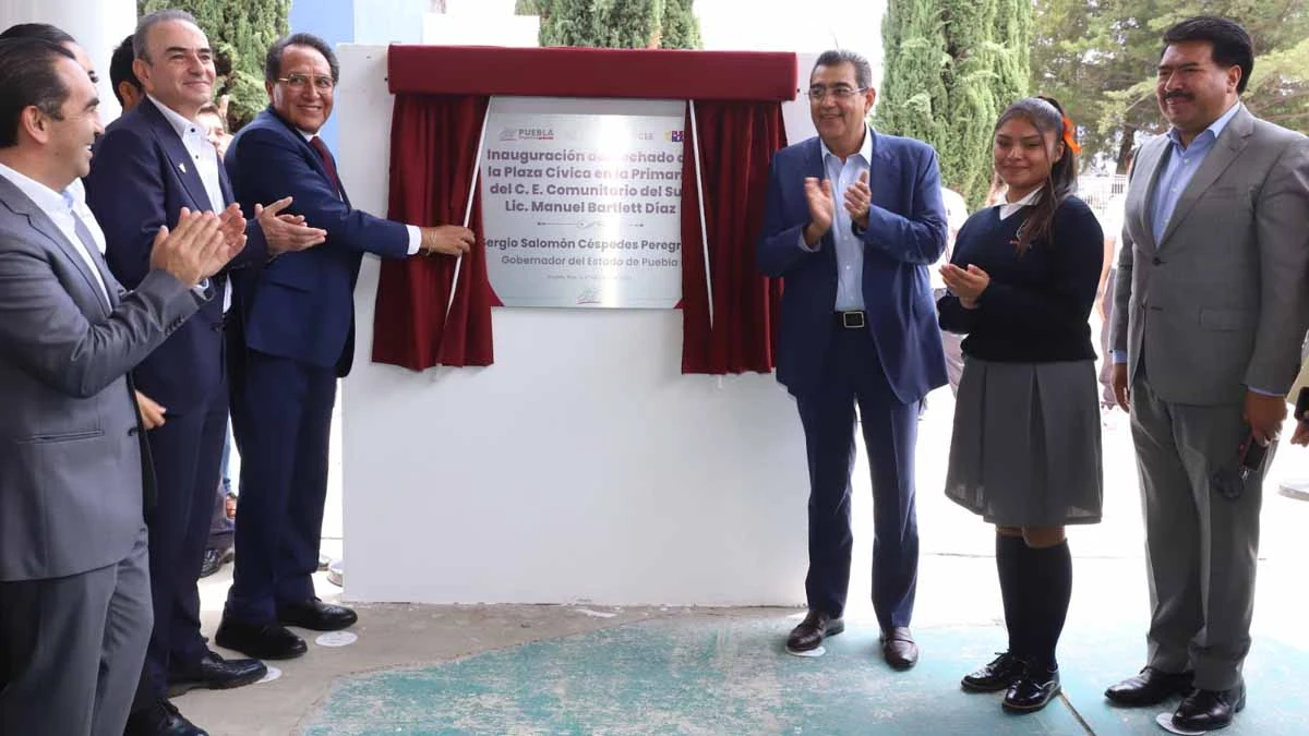 Sergio Salomón invierte en dos años 164.8 MDP en centros escolares de Puebla