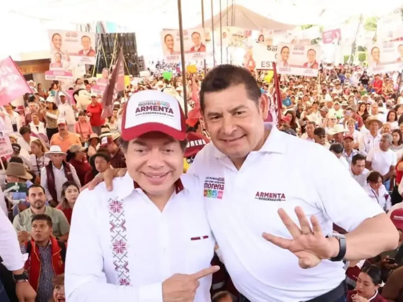 Tres encuestadoras dan triunfo a Armenta en Puebla Mario Delgado