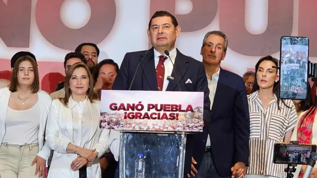 Armenta asegura haber ganado gubernatura de Puebla por dos dígitos: ofrece reconciliación (EN VIVO)