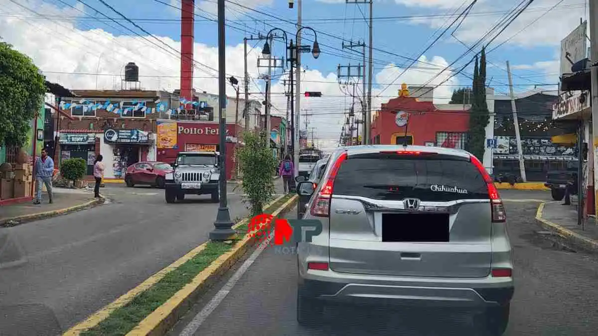 ¡Prepárate para el caos vial! Cerrarán acceso principal de San Andrés Cholula por obras