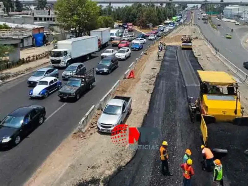 Construcción del distribuidor vial de la Central de Abasto avanza al 50 %