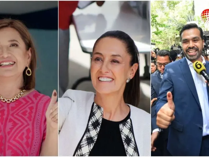 Elección presidencial 2024: ¿por quién habrán votado Sheinbaum, Gálvez y Máynez?