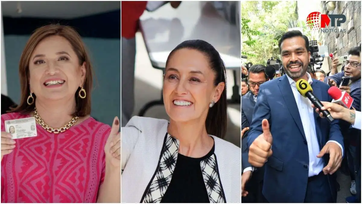 Elección presidencial 2024: ¿por quién habrán votado Sheinbaum, Gálvez y Máynez?