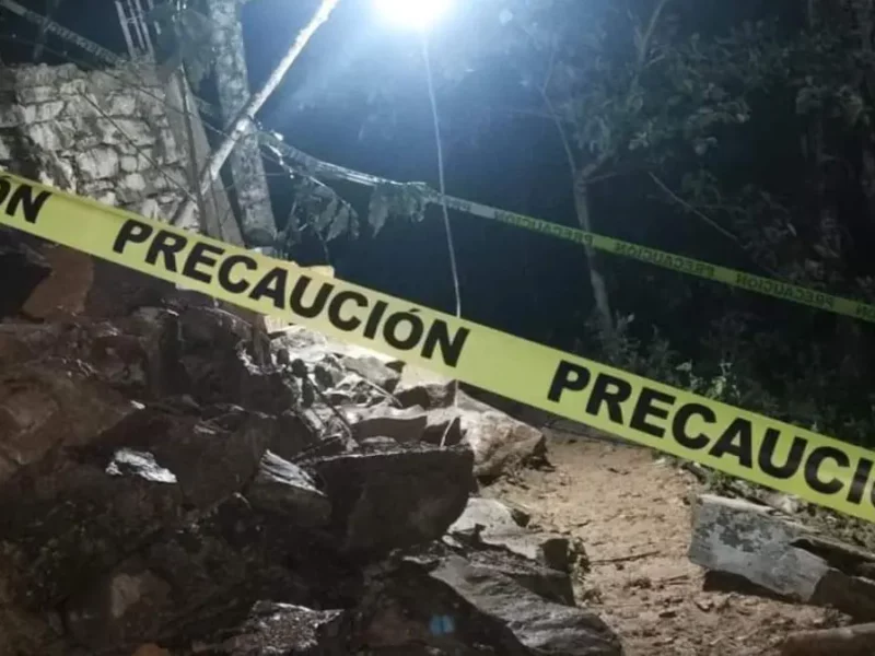 Lluvias dejan primer muerto por derrumbe en Tlacotepec de Porfirio Díaz