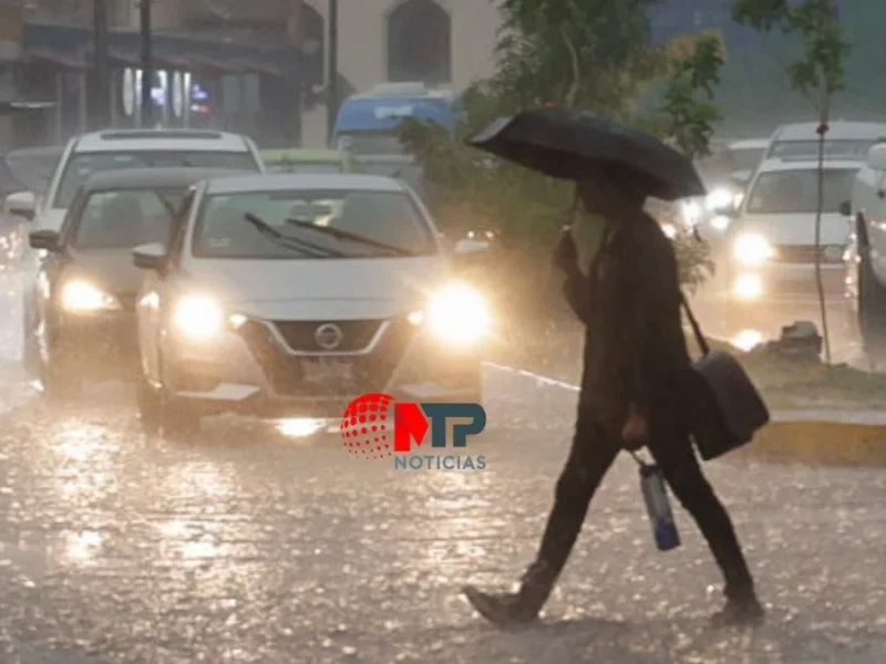 ¡Toma precauciones! Lluvias fuertes y actividad eléctrica en todo Puebla