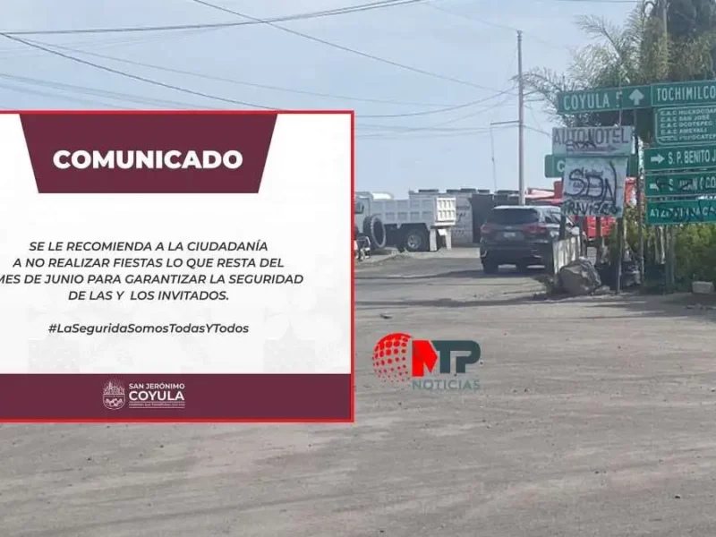 Piden a pobladores de Coyula, Atlixco, a no realizar fiestas tras linchamiento