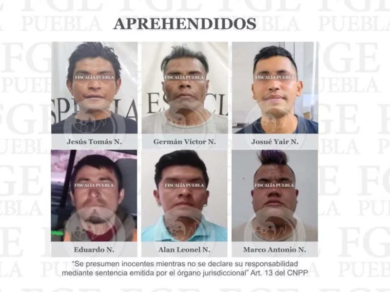 Por golpear y amenazar a sus parejas, detienen a seis hombres en Puebla