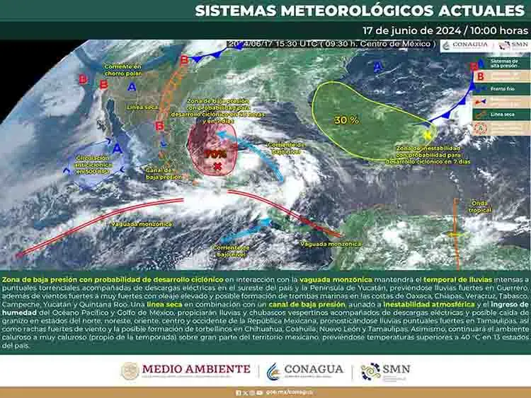 Tormenta tropical Alberto: ¿qué estados cruzará y qué daños puede causar?