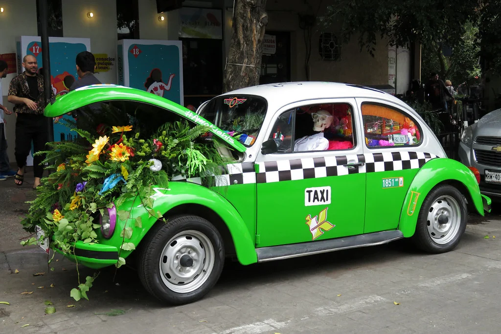 Vocho taxi en México