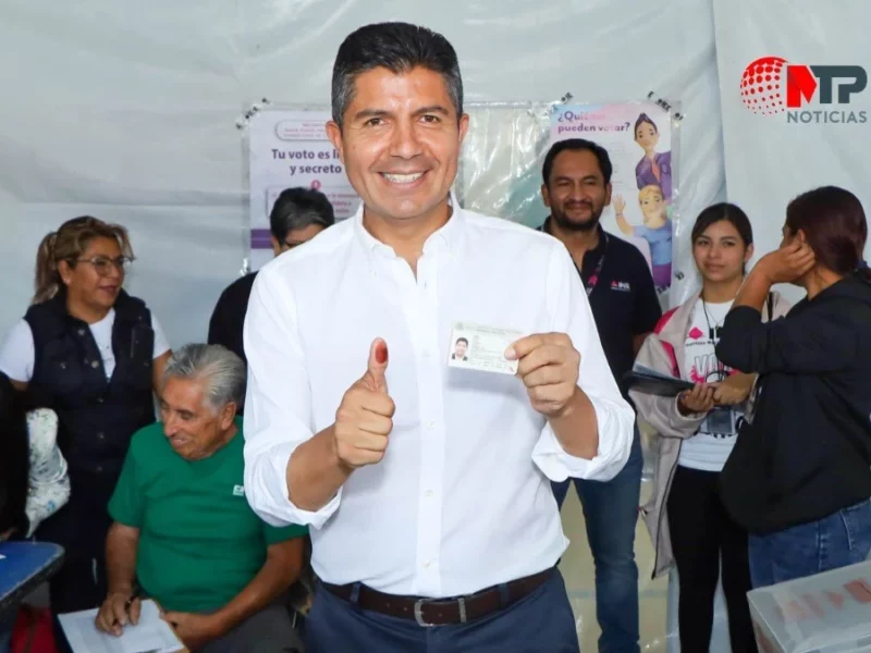 “Voy a ganar”: Eduardo Rivera al destacar alta participación en Puebla