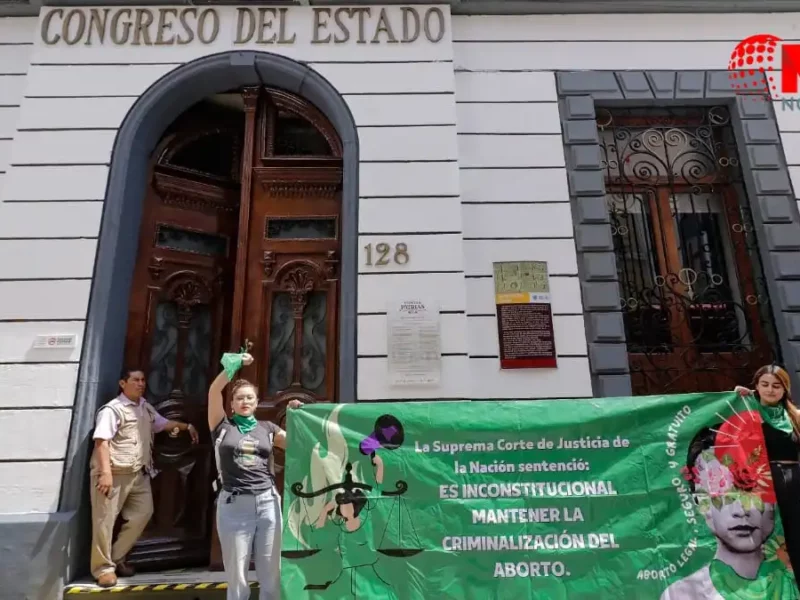 Aborto quedará despenalizado hasta las 12 semanas en Puebla, solo se cambiará Código Penal