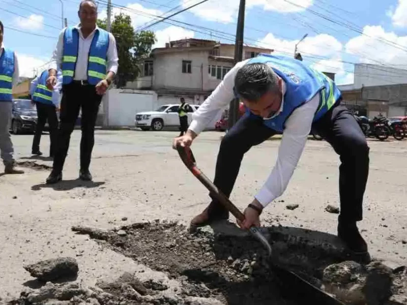 Avanza séptima etapa de bacheo del Ayuntamiento de Puebla