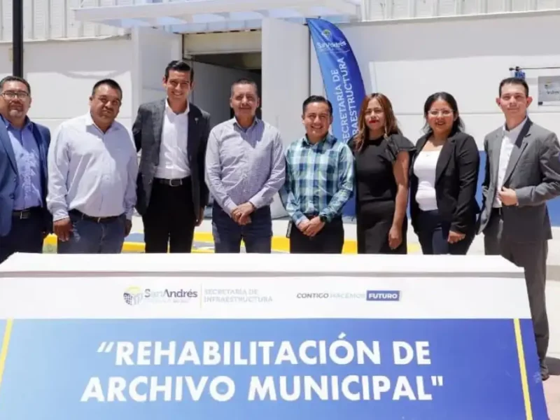 Edmundo Tlatehui inaugura rehabilitación de edificio de archivo municipal