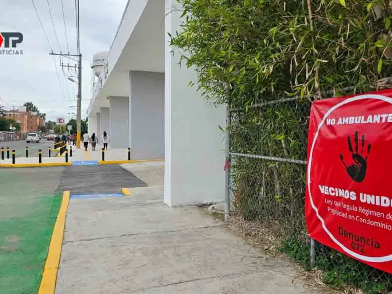 “No taxis, no ambulantes”: vecinos intensifican rechazo en CAPU Sur Puebla (FOTOS)