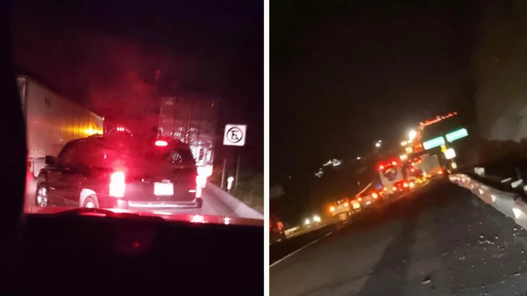 Suman nueve horas de caos en la autopista México-Puebla; Segob pide a federación intervenir