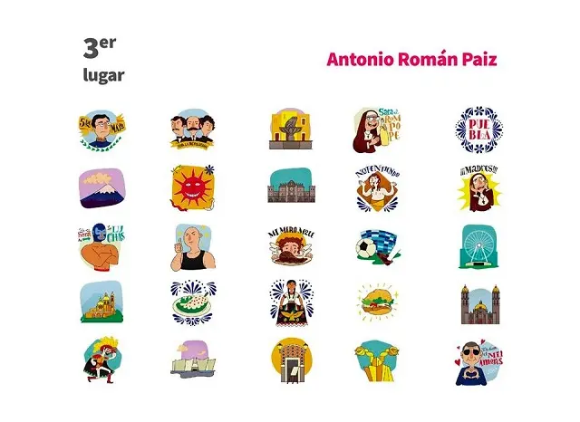 Emojis de Puebla 3 lugar