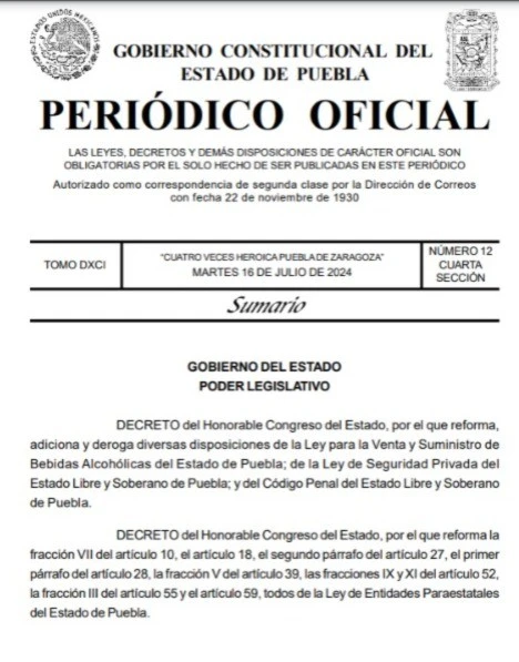 ¡Se acabó la fiesta! Entra en vigor nueva ley para regular antros y bares en Puebla