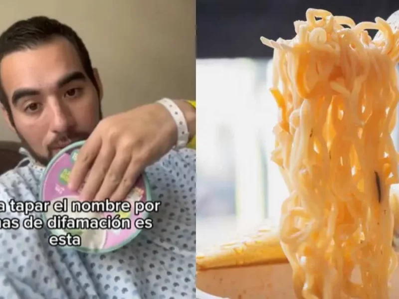 Hombre pierde un trozo de intestino tras comer sopa instantánea (VIDEO)