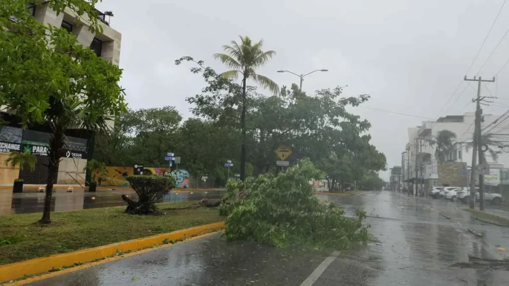 Huracán Beryl llega a Quintana Roo: provoca fallas eléctricas en 24 zonas