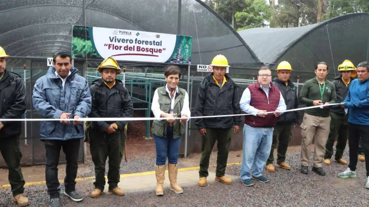 Inauguran vivero forestal tecnificado 'Flor del Bosque' en Puebla, con 5 MDP