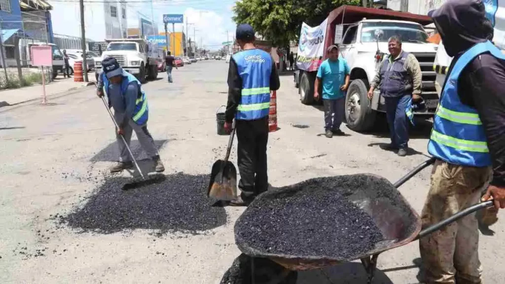 Avanza séptima etapa de bacheo del Ayuntamiento de Puebla