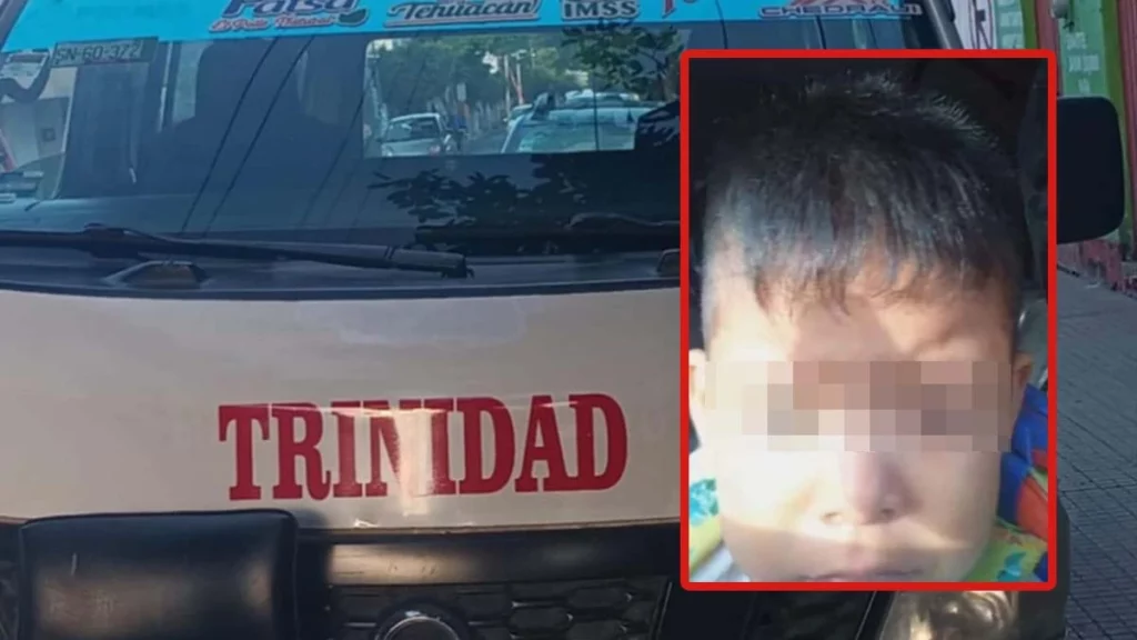 Con todo y mochila, niño se sube a una combi y desata búsqueda en Miahuatlán