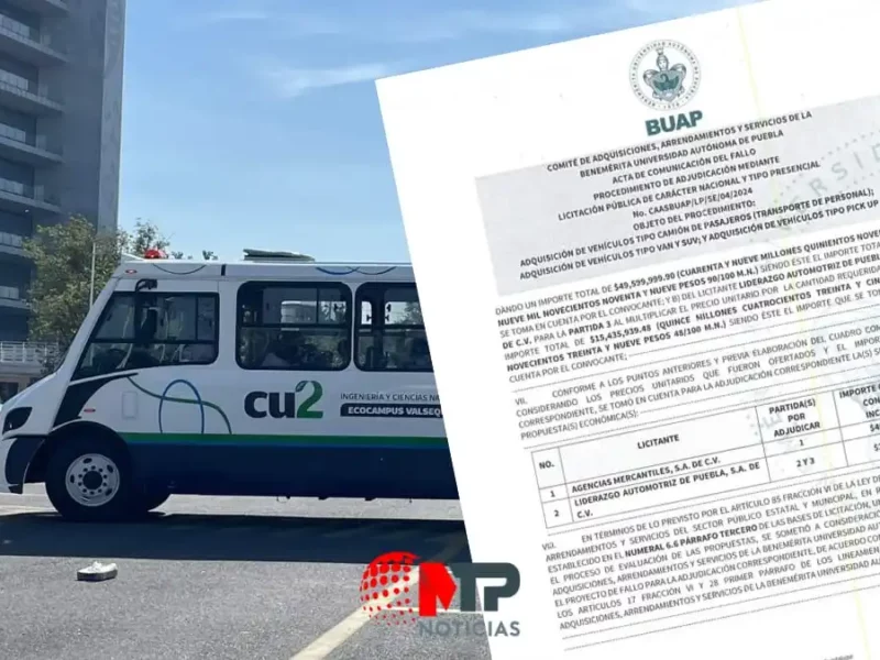 Costaron 49.5 MDP los 20 camiones que compró BUAP para CU2