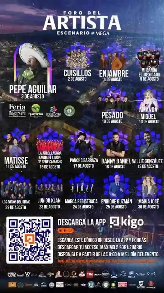 Feria de Huamantla 2024 boletos gratis para Pepe Aguilar, María José y más