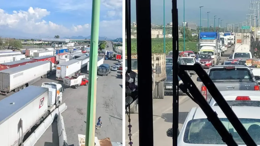 Otro bloqueo en la autopista México-Puebla suman más de ocho horas por esta razón