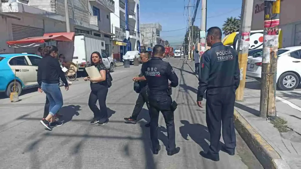 Policías promueven el respeto vial en Amozoc