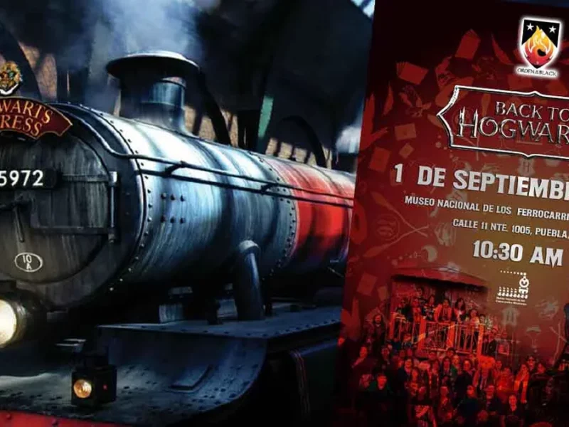 ¡Siguiente parada, Hogwarts! Museo de los Ferrocarriles en Puebla, sede del encuentro de fans de Harry Potter