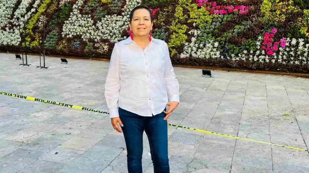 Ana Laura Altamirano, secretaria de Desarrollo rural con Armenta.