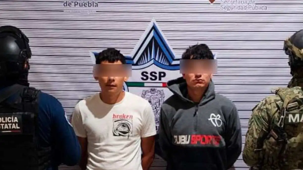 Dos hombres de Jalisco son detenidos por la Marina en Puebla, uno de ellos estuvo en prisión