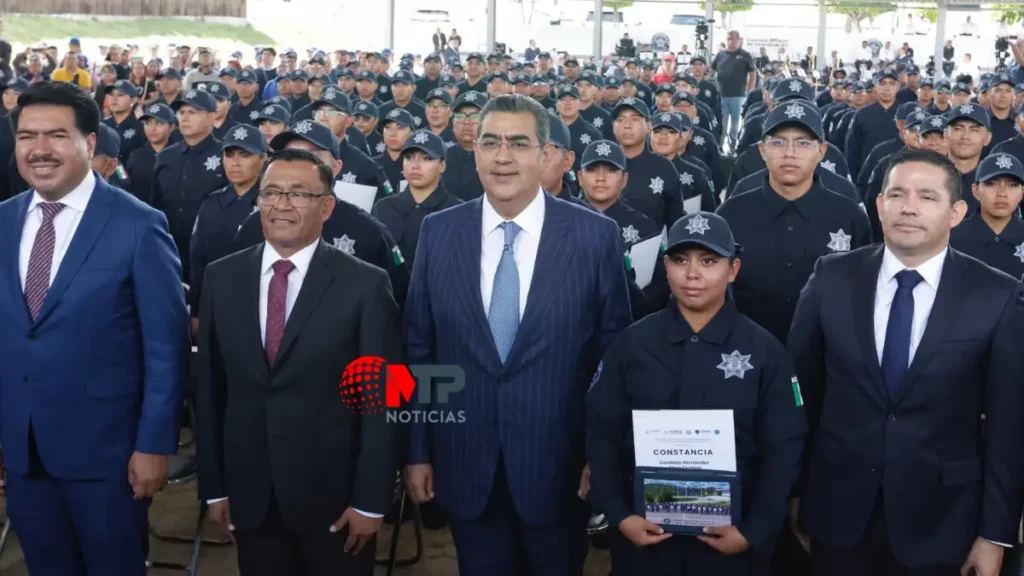 Gobierno de Sergio Salomón terminará con 800 nuevos policías, se gradúan 170