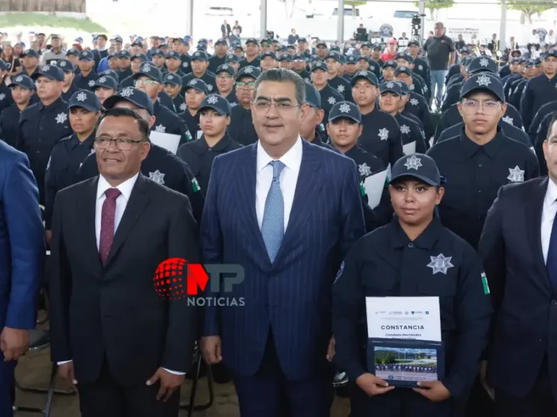 Gobierno de Sergio Salomón terminará con 800 nuevos policías, se gradúan 170