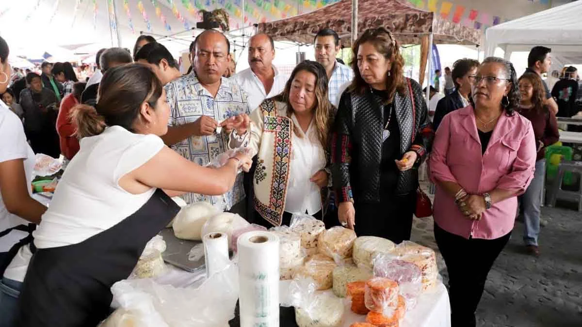 Inauguran la Feria del Queso 2024 en Santa María Tonantzintla