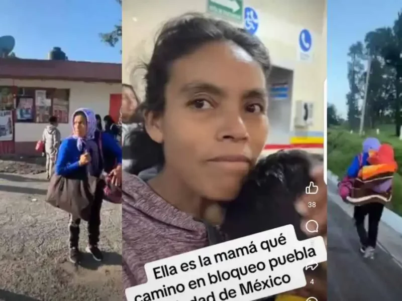 Isabel es la mamá que caminó por la México-Puebla para llevar a su hijo al hospital