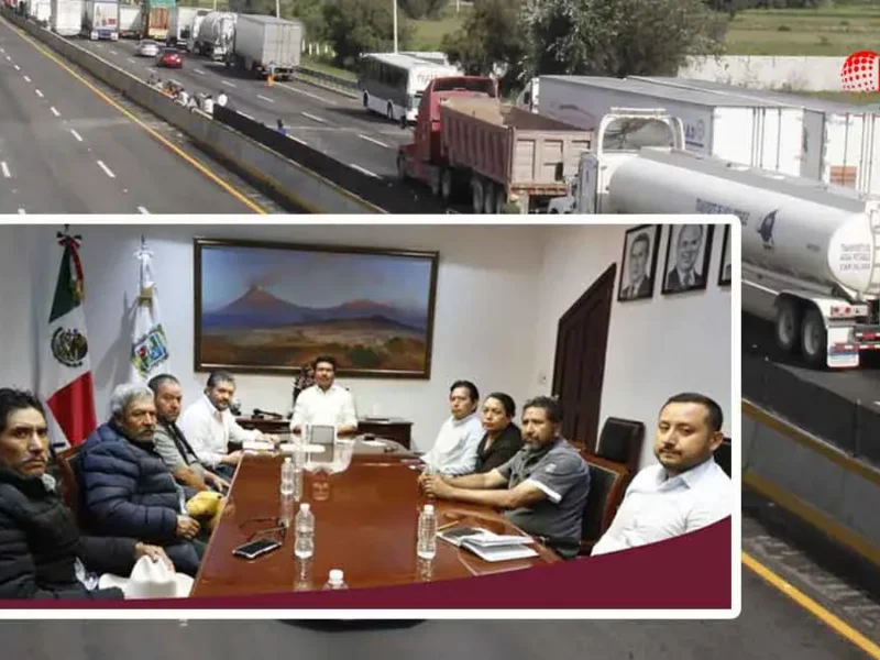 Logra gobierno de Sergio Salomón que ejidatarios abran un carril de la México-Puebla