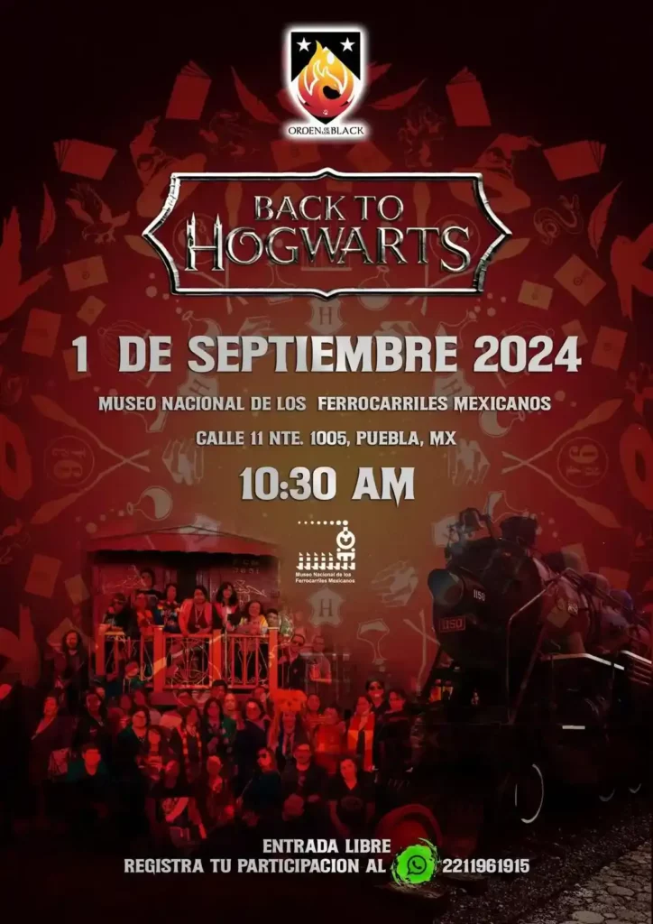 ¡Siguiente parada, Hogwarts! Museo de los Ferrocarriles en Puebla, sede del encuentro de fans de Harry Potter