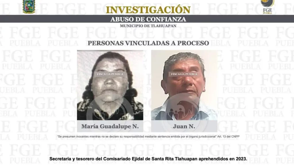 Se queda en prisión Carlos, acusado de quedarse con 176.2 MDP de ejidatarios de Tlahuapan