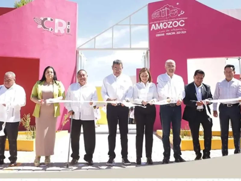 Sergio Salomón y Gaby Bonilla inauguran CRI en Amozoc, con 1.1 MDP