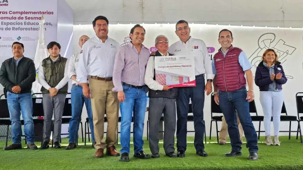 Sergio Salomón inaugura rastro municipal en Ciudad Serdán y otras obras con 117.5 MDP