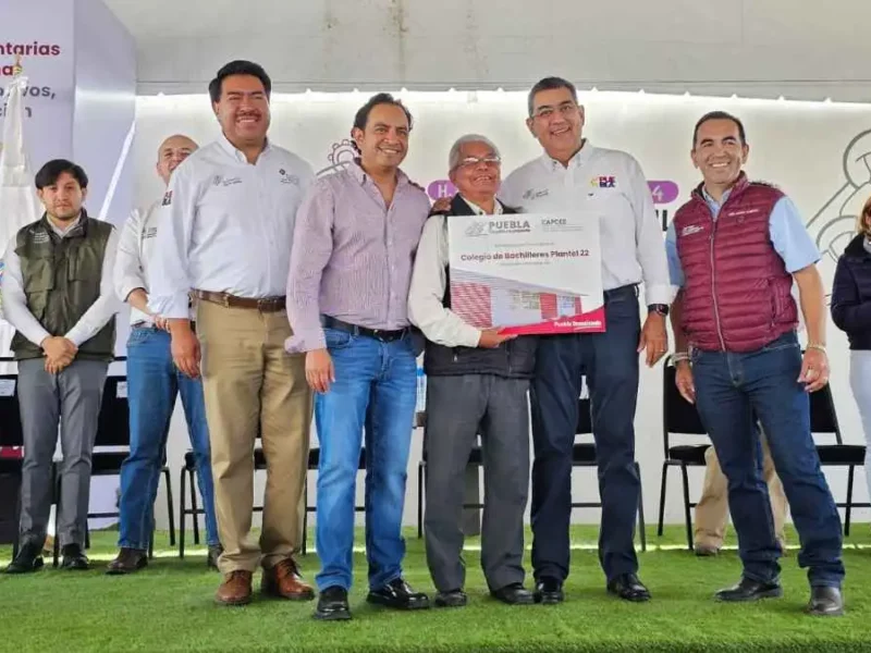 Sergio Salomón inaugura rastro municipal en Ciudad Serdán y otras obras con 117.5 MDP