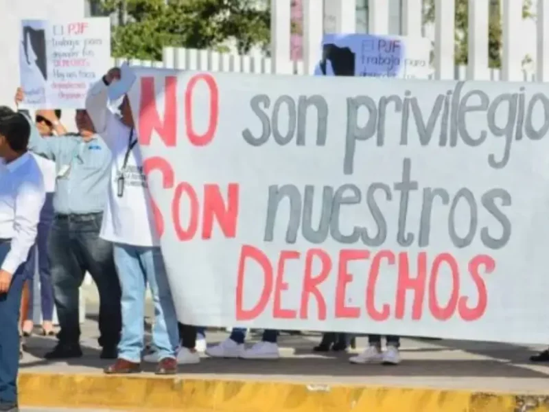 Trabajadores del Poder Judicial inician paro; con reforma "se les beneficia", dice AMLO