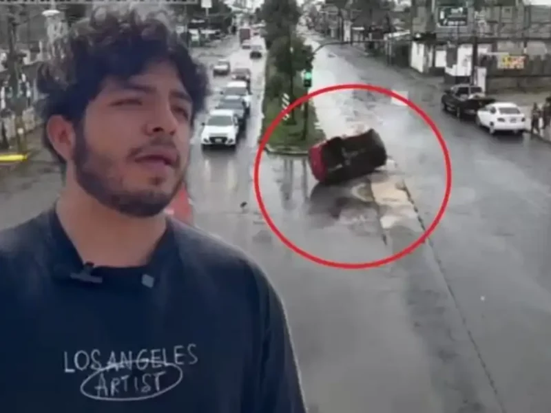 Agua de Puebla no ha pagado los daños de auto volcado en bache