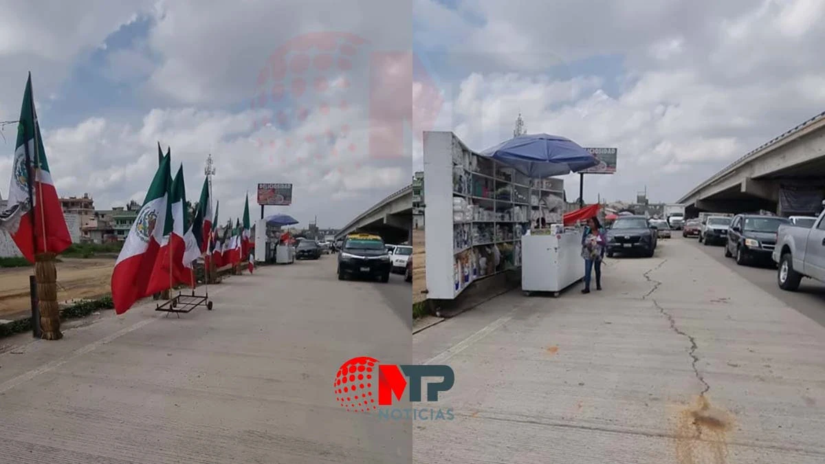 Aún no se termina el distribuidor vial de la Central de Abasto y ambulantes ya invaden